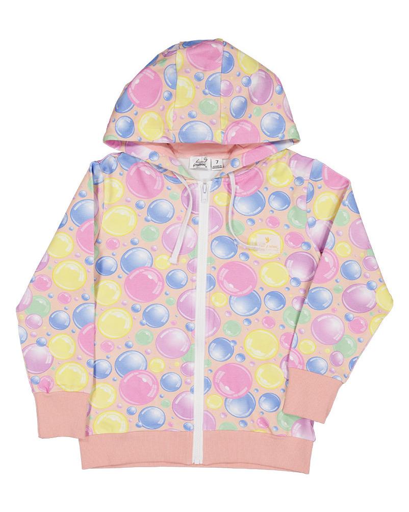 KR2108 BUBBLES ZIP HOOD