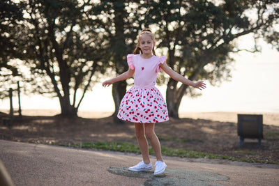 KR2305 CHERRY LOVE TWIRL DRESS