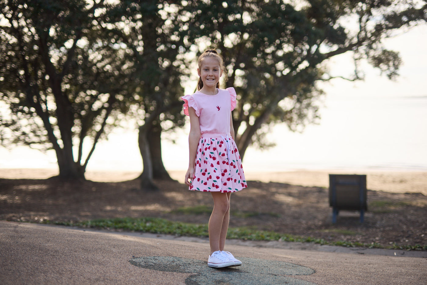 KR2305 CHERRY LOVE TWIRL DRESS