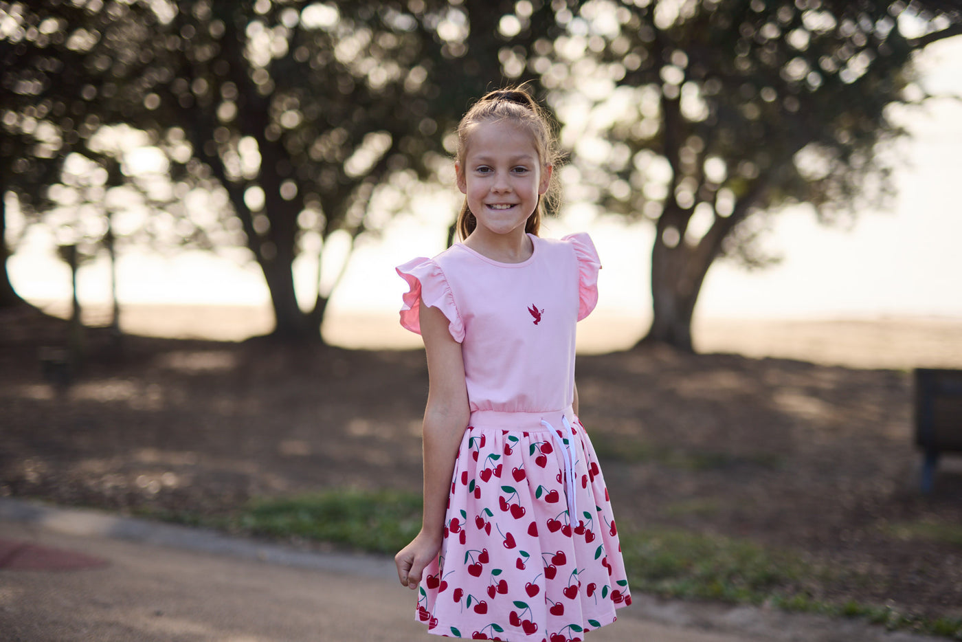 KR2305 CHERRY LOVE TWIRL DRESS