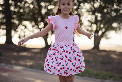 KR2305 CHERRY LOVE TWIRL DRESS