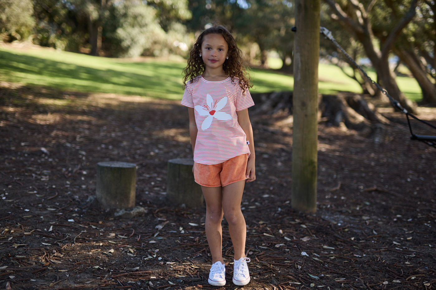 KR2310 ORANGE BLOSSOM STRIPE TEE