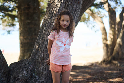 KR2310 ORANGE BLOSSOM STRIPE TEE