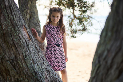 KR2320 LEOPARD RESORT DRESS
