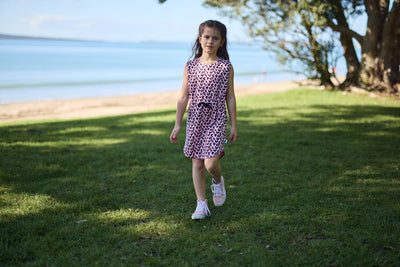 KR2320 LEOPARD RESORT DRESS