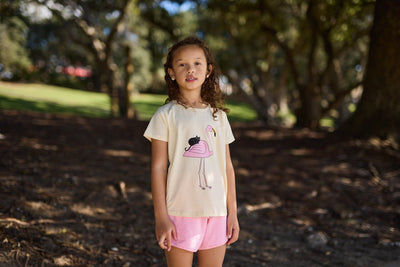 KR2324 FLAMINGO & FRIEND TEE