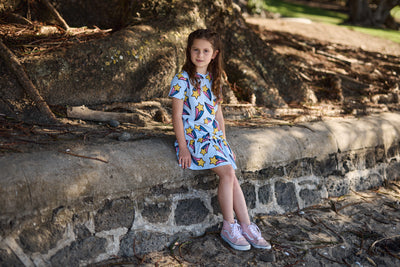 KR2332 SHOOTING STARS FRILL DRESS