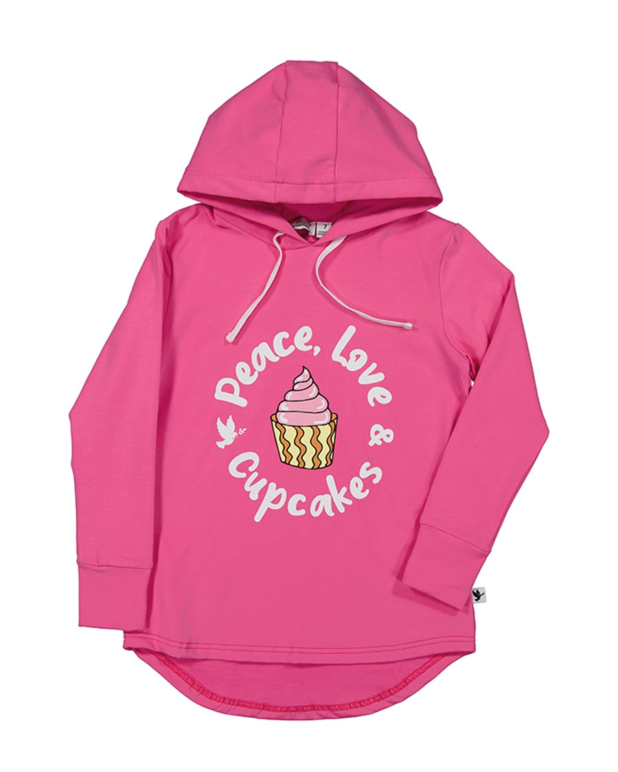 KR2100 PEACE, LOVE & CUPCAKES HOOD