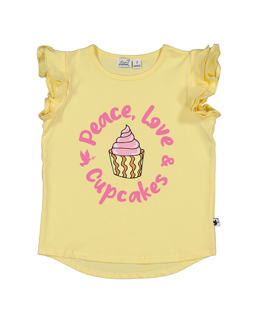 KR2104 LEMON CUPCAKE FRILL TEE