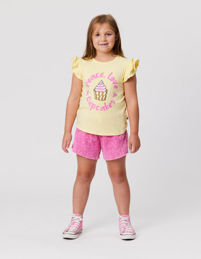 KR2104 LEMON CUPCAKE FRILL TEE