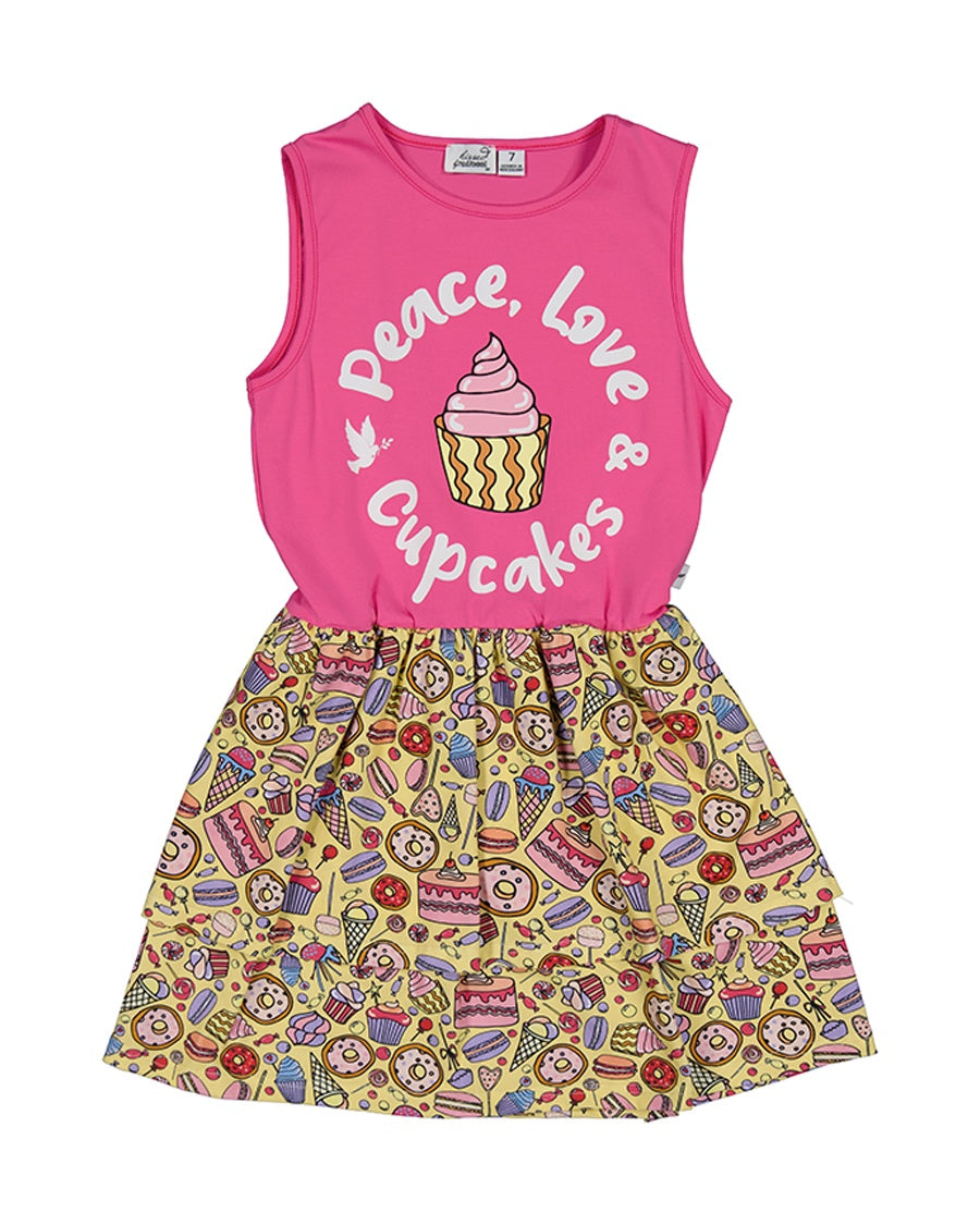 KR2107 CUPCAKE TREATS DRESS