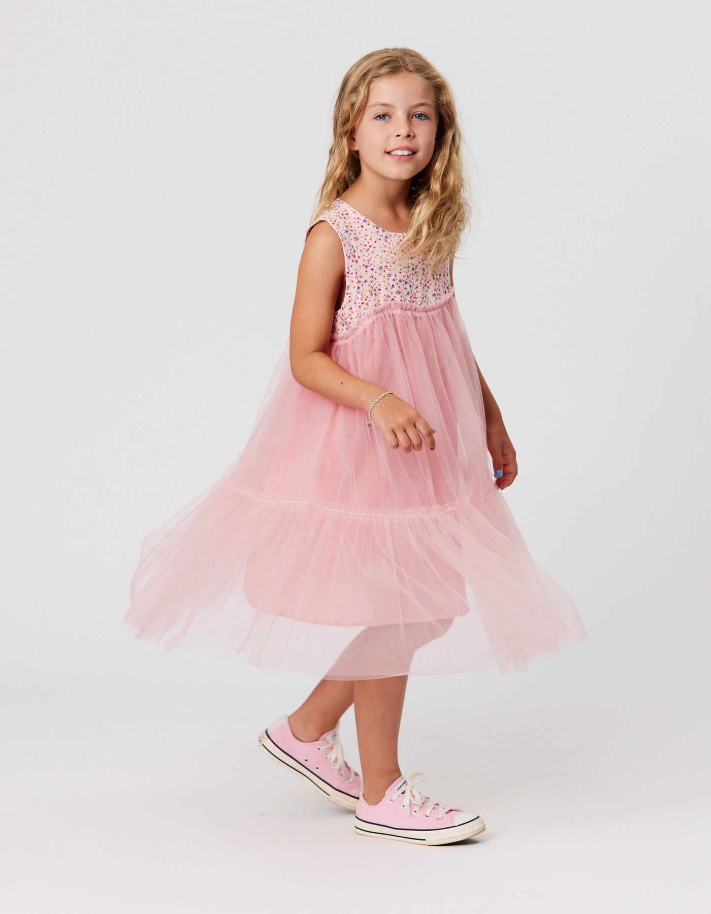 KR2122 DITSY FLORAL PRINCESS DRESS