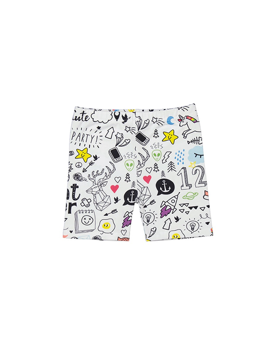 KR2133 DOODLE BIKE SHORT