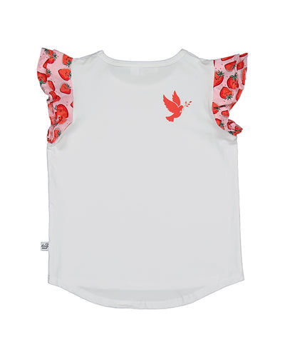 KR2139 BERRIES FRILL TEE