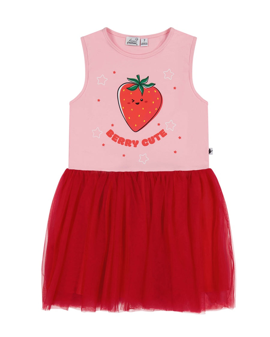 KR2140 BERRY CUTE TUTU DRESS