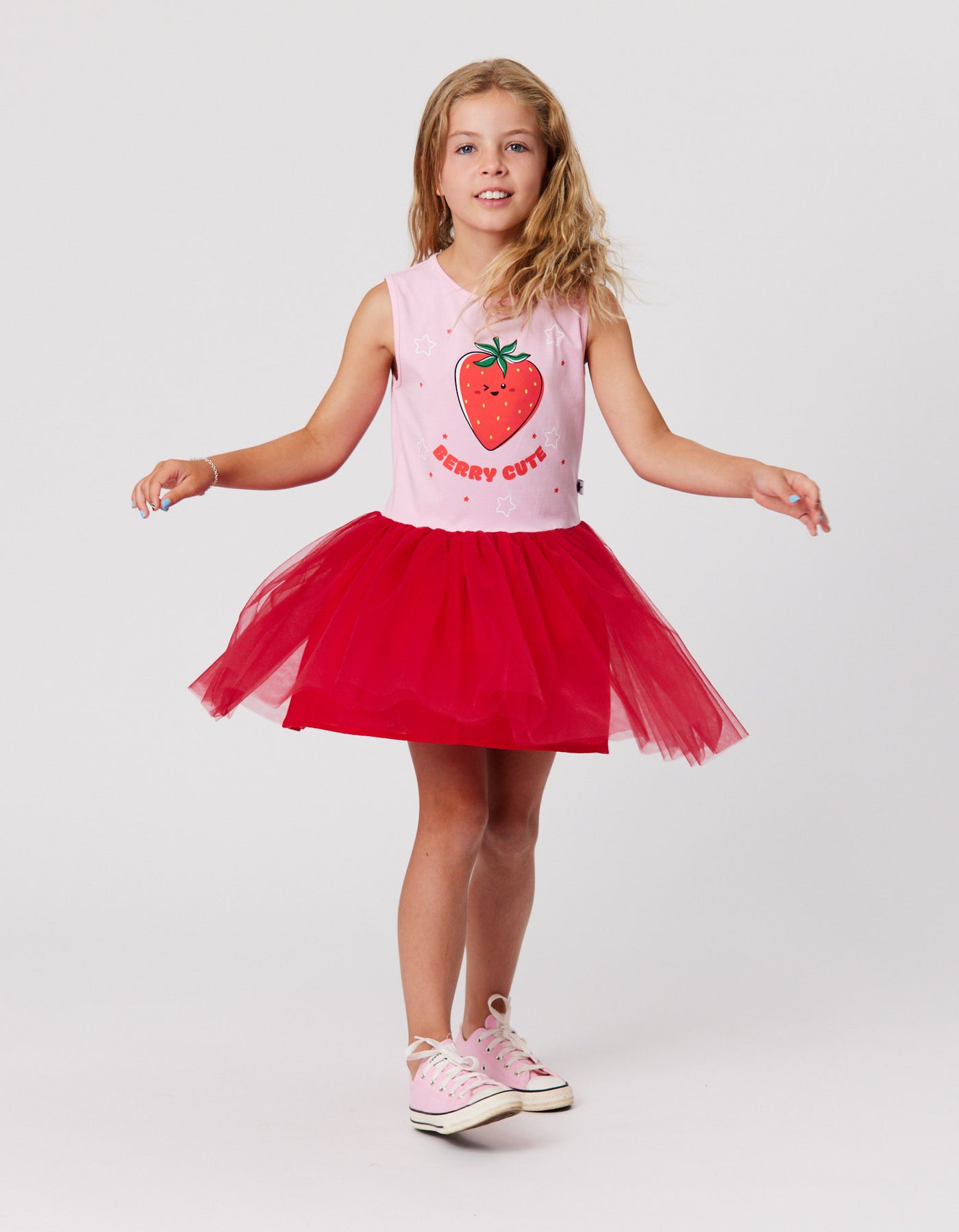 KR2140 BERRY CUTE TUTU DRESS