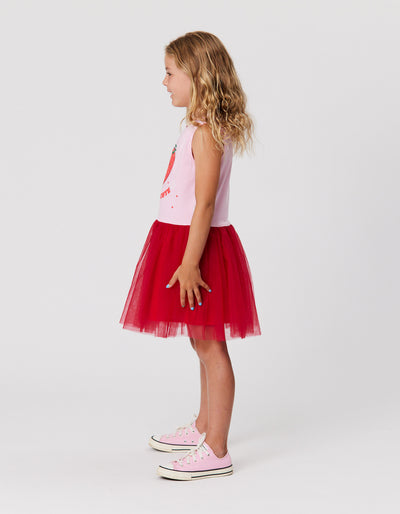 KR2140 BERRY CUTE TUTU DRESS