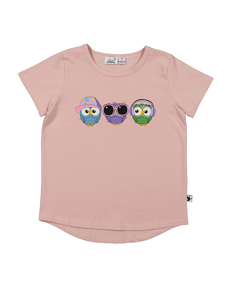 KR2143 OWL CREW TEE