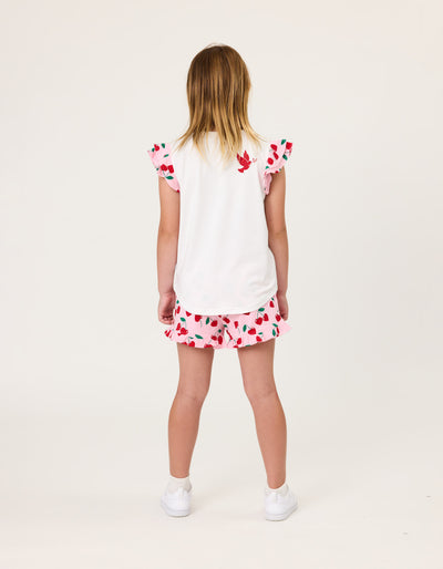 KR2301 CHERRY FRILL TEE