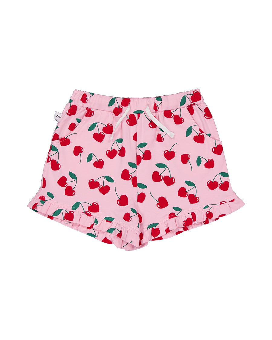 KR2302 CHERRIES FRILL SHORT