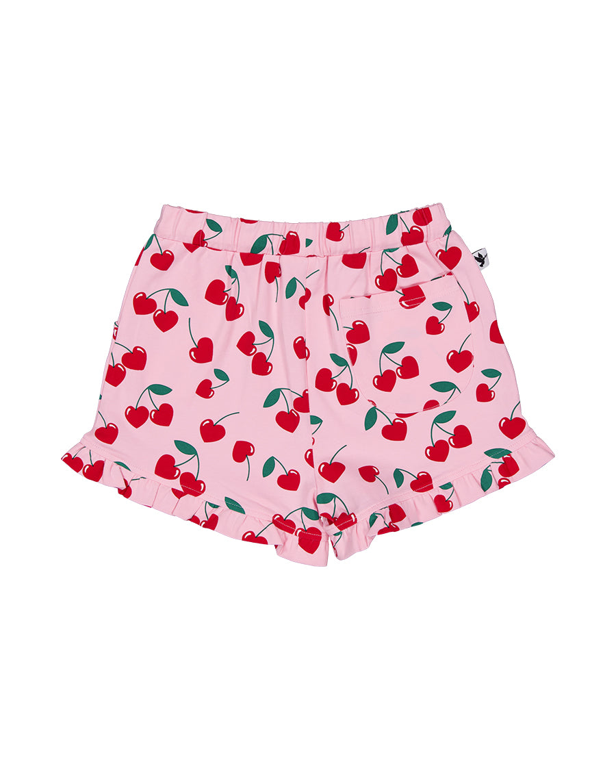 KR2302 CHERRIES FRILL SHORT