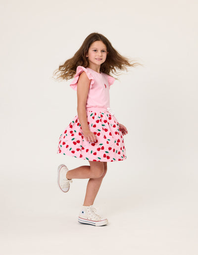 KR2305 CHERRY LOVE TWIRL DRESS
