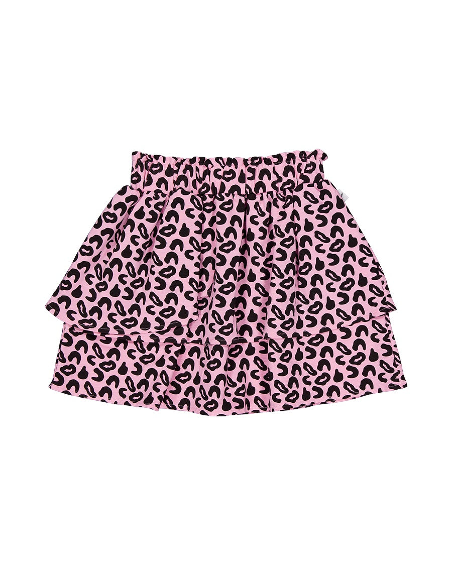 KR2318 LEOPARD RARA SKIRT