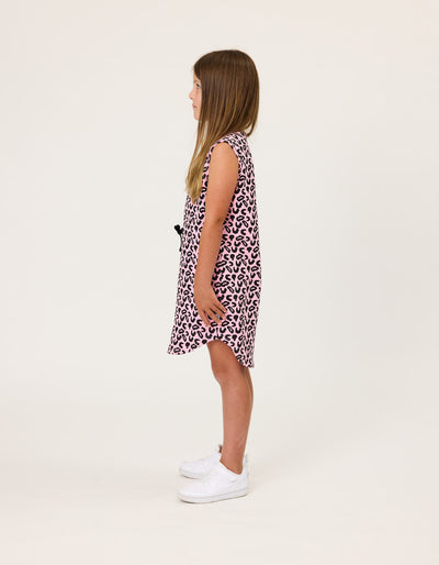 KR2320 LEOPARD RESORT DRESS
