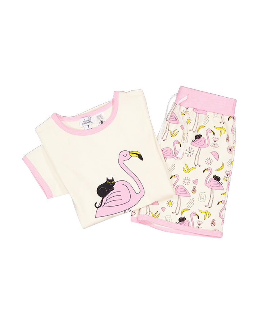 KR2328 FLAMINGOES & FRIENDS PJS