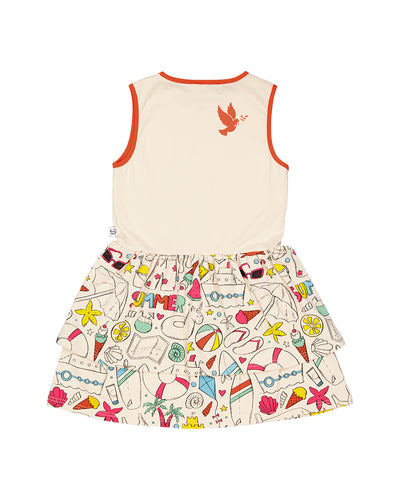 KR2336 ICE CREAM SUMMER DRESS