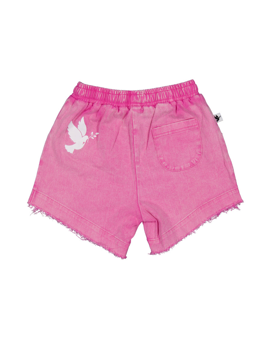 KR2102 RASPBERRY SORBET DENIM SHORT