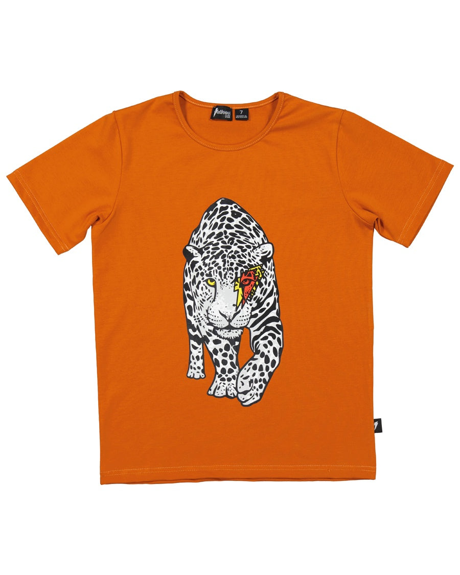 RD2209 BOLT LEOPARD TEE IN RUST