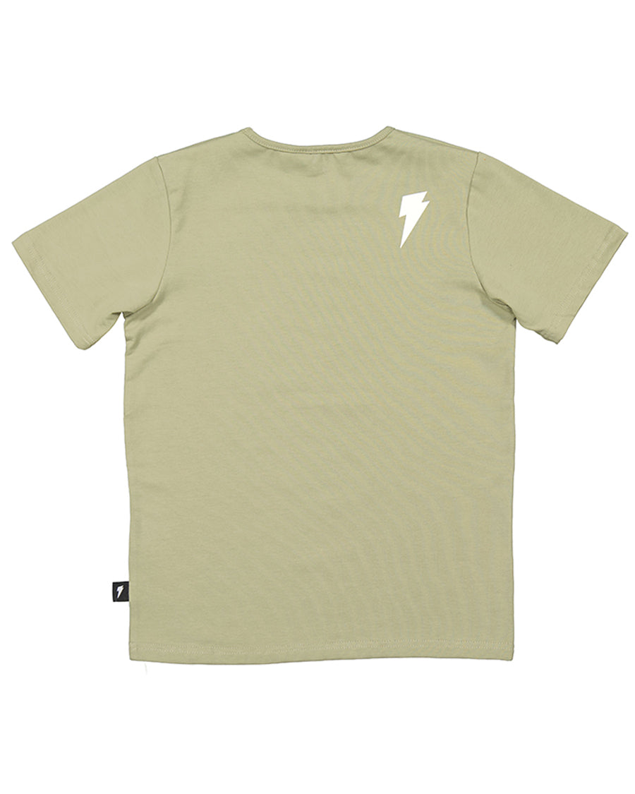 RD2211 BOLT LEOPARD TEE IN KHAKI