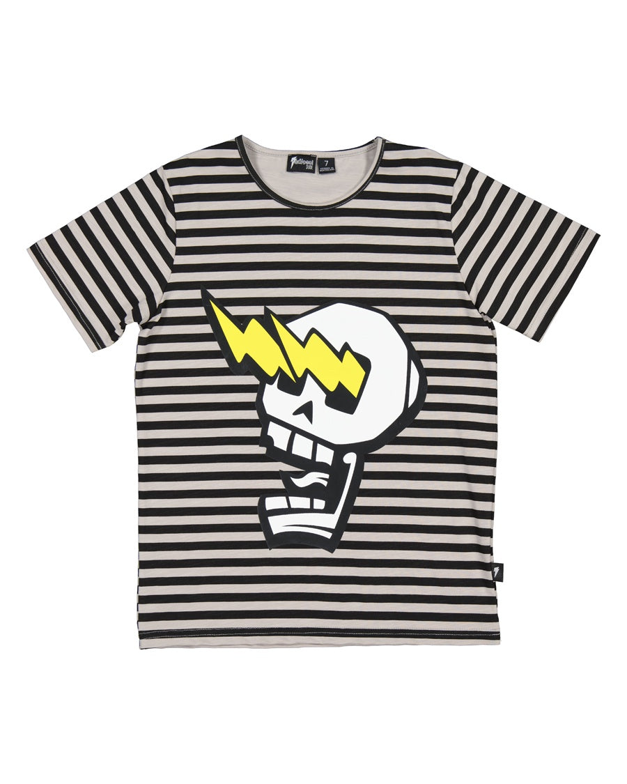 RD2221 SKULL STRIPE TEE