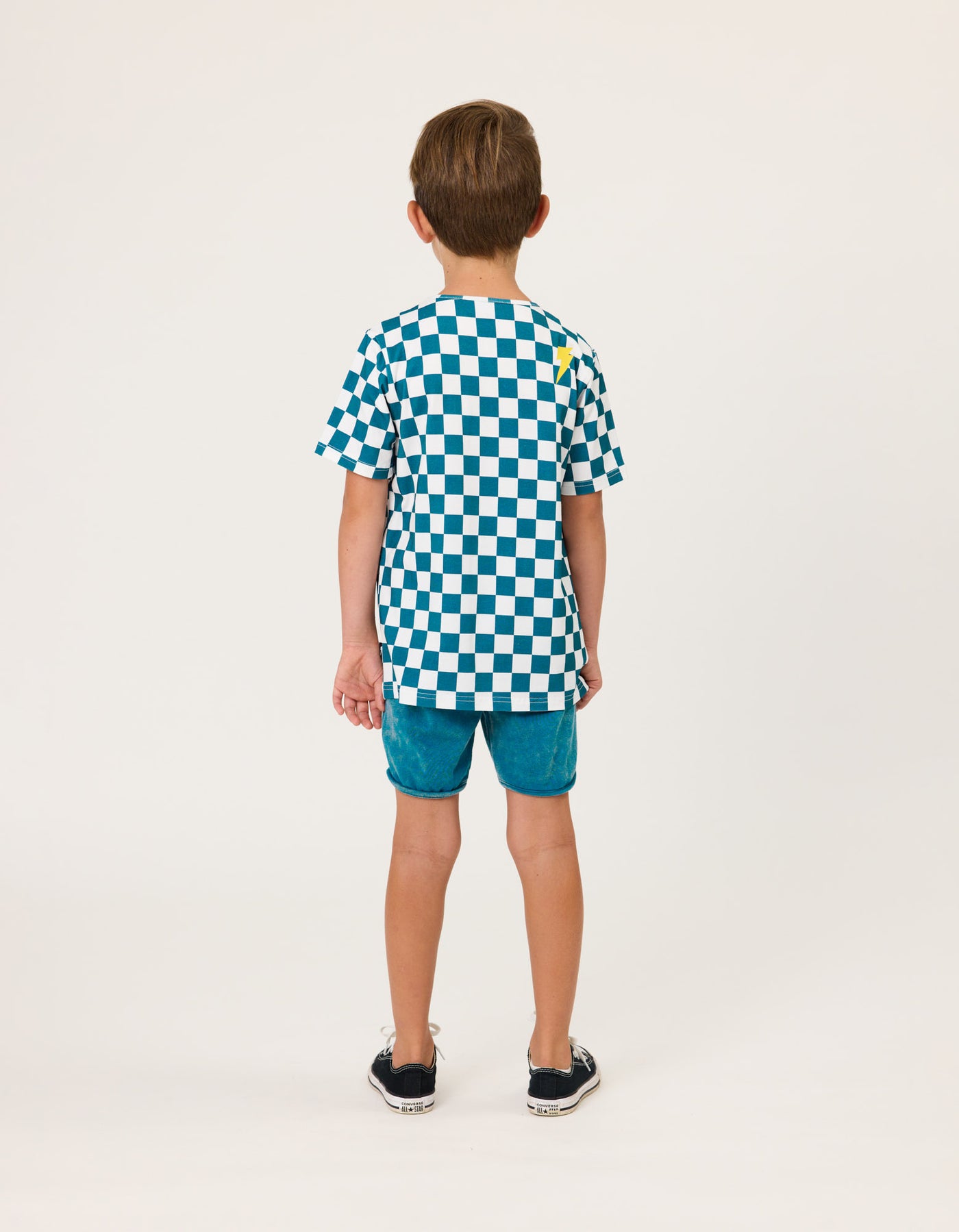 RD2429 SMILEY CHEQUERBOARD TEE