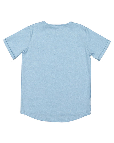 RT1503 RAD TRIBE TEE IN BLUE MARL