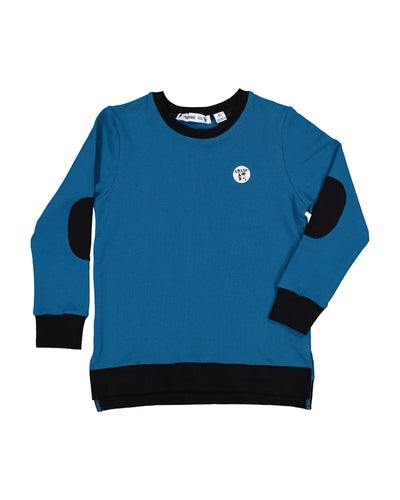 RT0604 TRIBE PATCH CREW IN TEAL