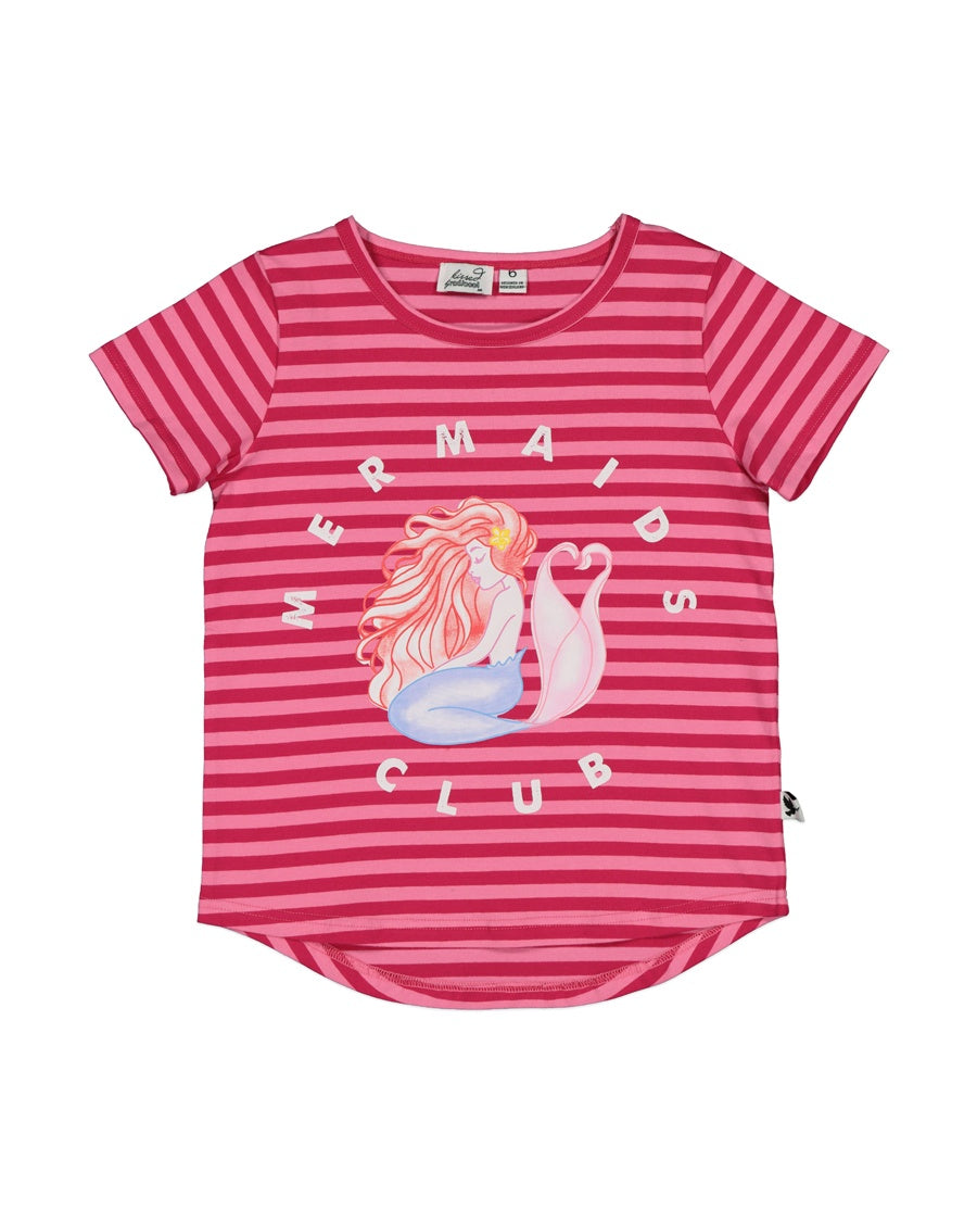 KR1315 CANDY STRIPE MERMAID TEE
