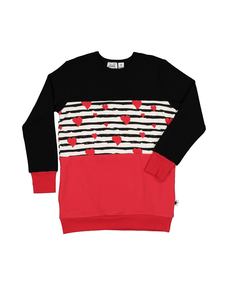 KR1406 HEARTS LONG PANEL CREW