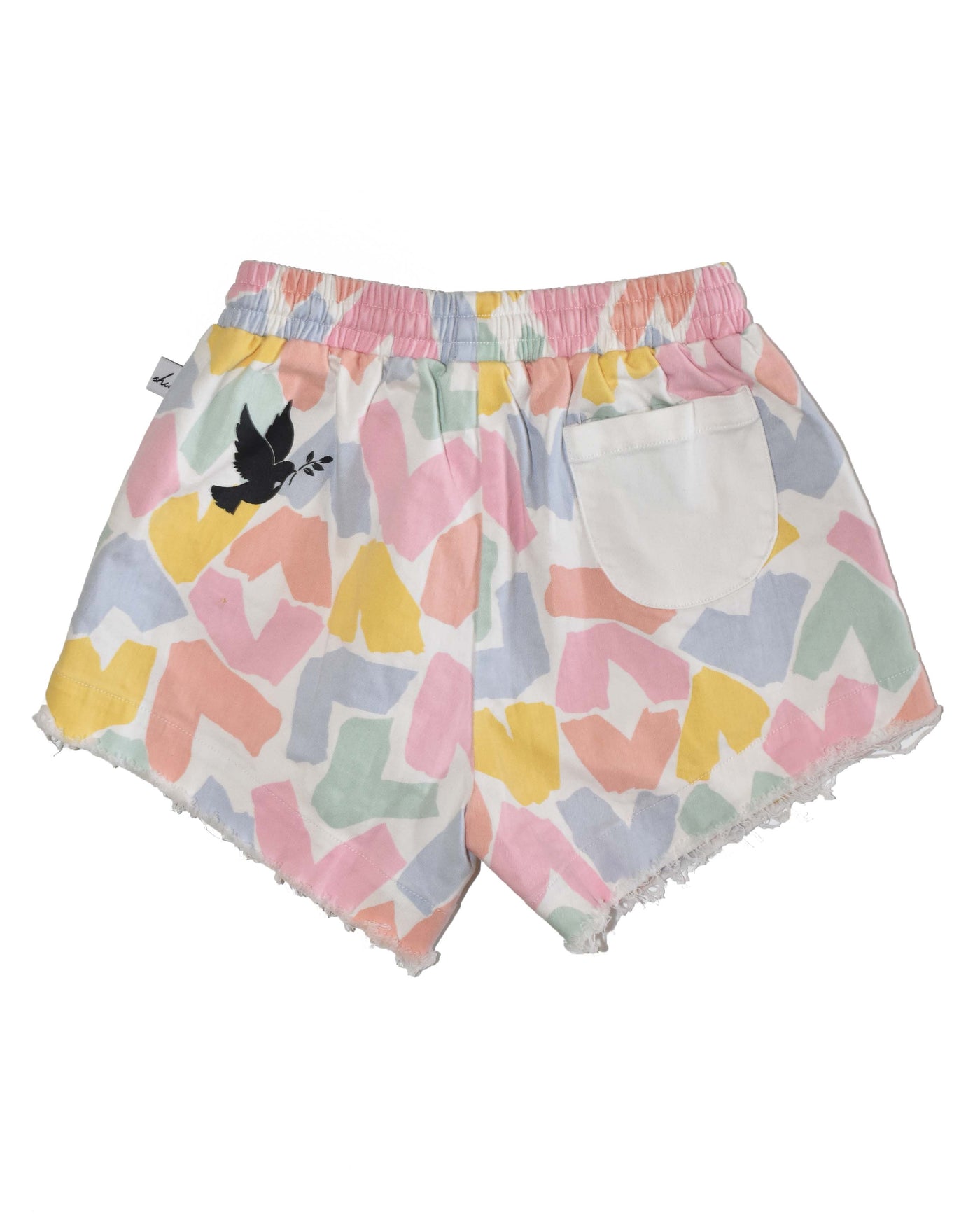 KR1136 HEART LIFE DENIM SHORT