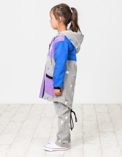 KR1236 SPLATTER DENIM JACKET