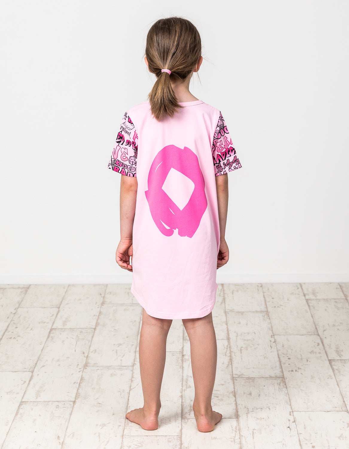 KR1314 GRAFFITI TEE DRESS