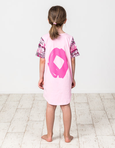 KR1314 GRAFFITI TEE DRESS