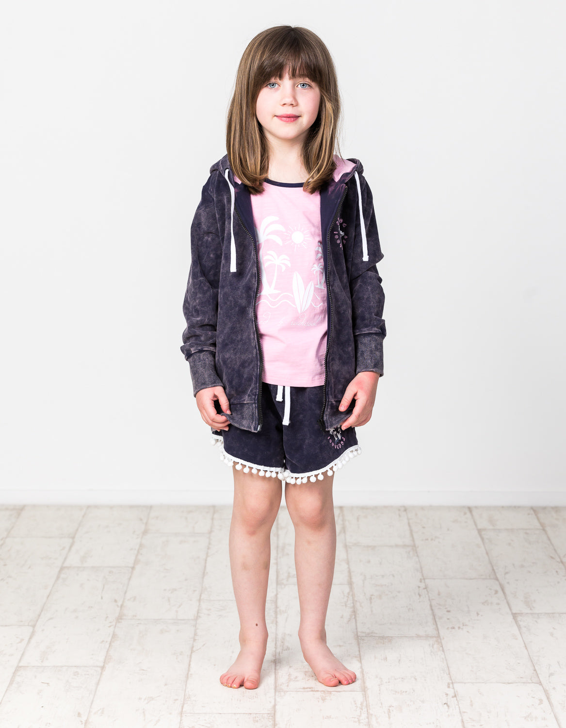 KR1330 SUMMER NIGHTS ZIP HOOD