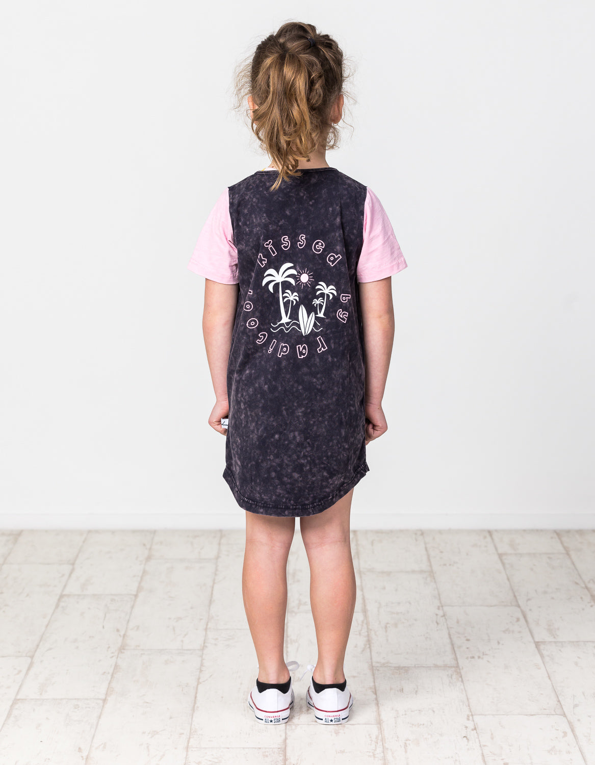 KR1332 KISSED BEACH TEE DRESS