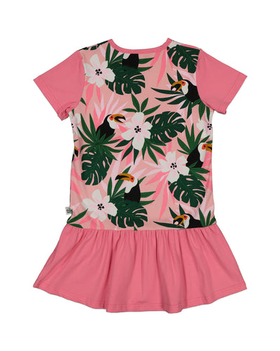 KR1334 TOUCAN FRILL DRESS