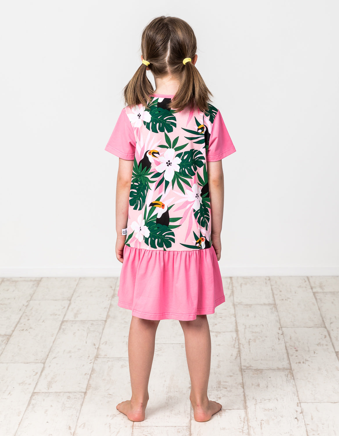 KR1334 TOUCAN FRILL DRESS