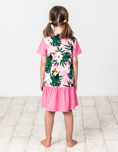 KR1334 TOUCAN FRILL DRESS