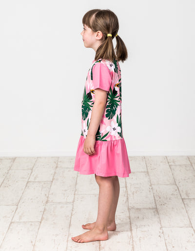 KR1334 TOUCAN FRILL DRESS