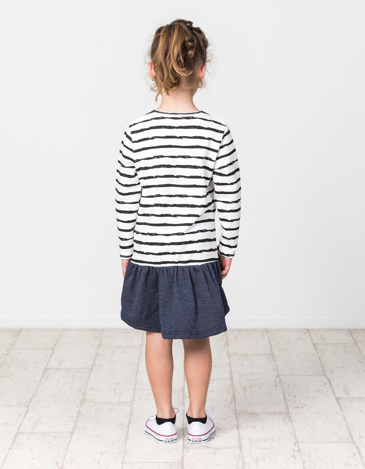 KR1403 HAPPY HEARTS L/S FRILL DRESS